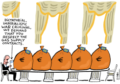 GAS WAR IN EUROPE by Schot