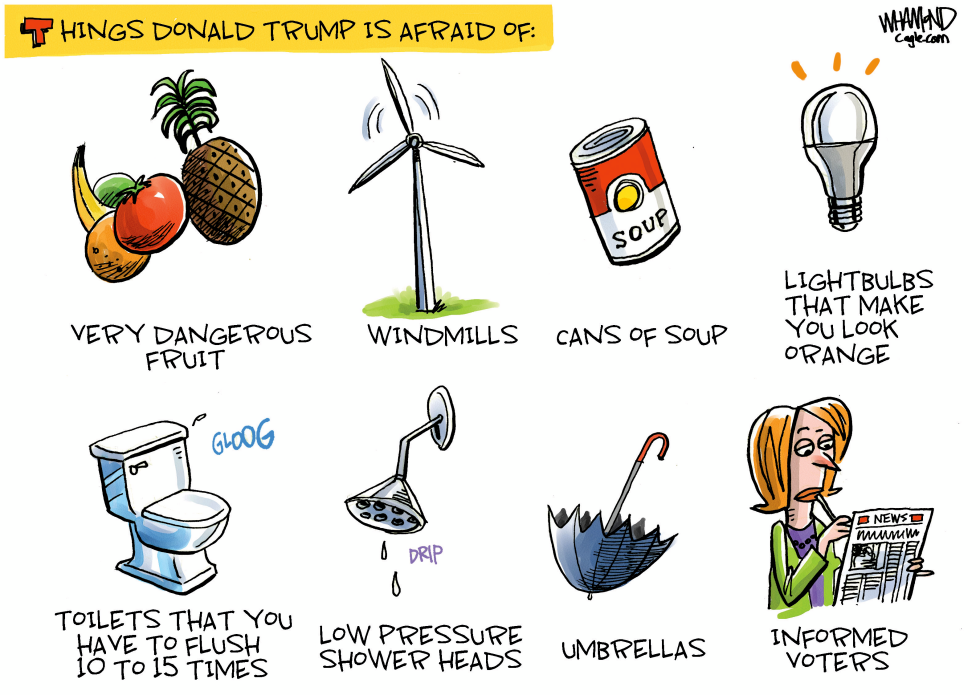Things that scare Trump