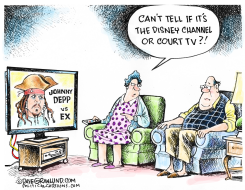 JOHNNY DEPP VS EX by Dave Granlund