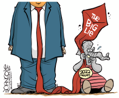 BIG LIE SECURITY BLANKET by John Cole