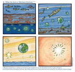 CLIMATE CHANGE TIPPING POINT by Peter Kuper