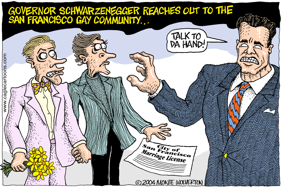 Correction-Color-Schwarzenegger Confronts Gays