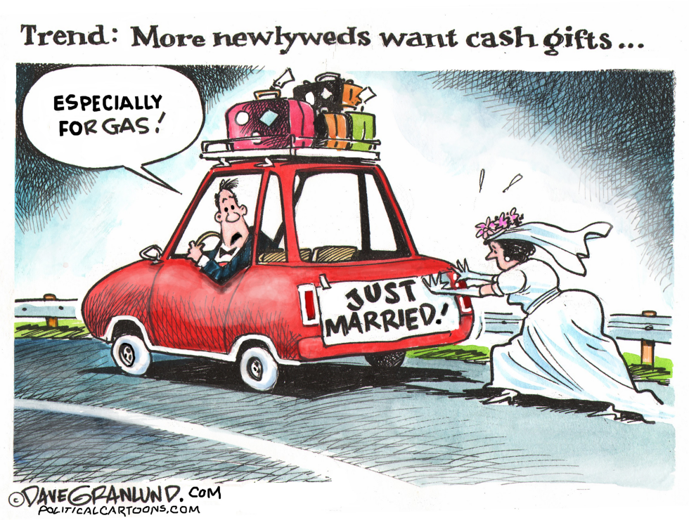 Newlyweds prefer cash gifts