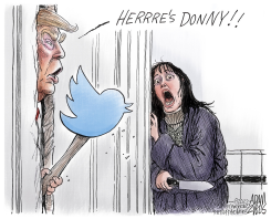 ELON MUSK'S TWITTER by Adam Zyglis
