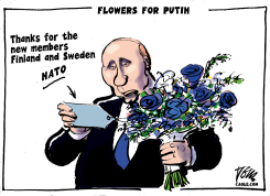 FLOWERS FOR PUTIN by Tom Janssen