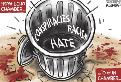 FROM ECHO CHAMBER TO GUN CHAMBER  by Jeff Koterba