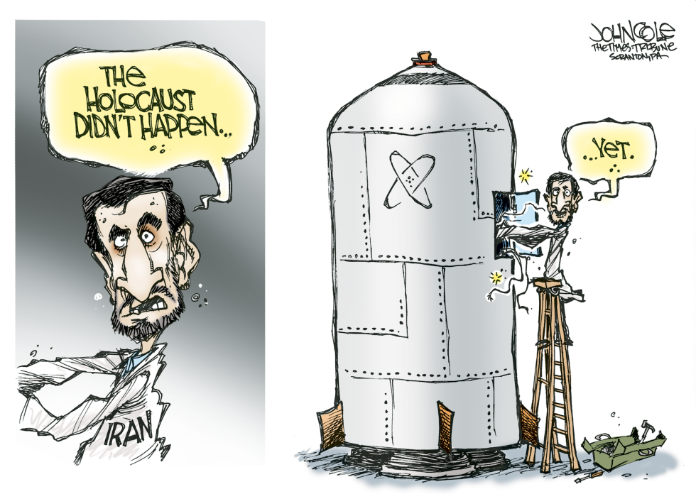 Iran and the holocaust -- color