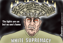 REPLACEMENT THEORY TORCHES by Steve Greenberg