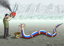 CUTTING THE SNAKE by Marian Kamensky