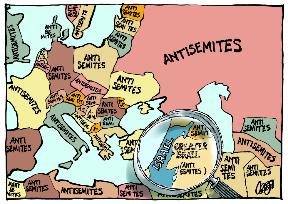 Strategic Map Israel.