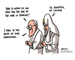 THE POPE AND THE RUSSIAN PATRIARCH by Rayma Suprani
