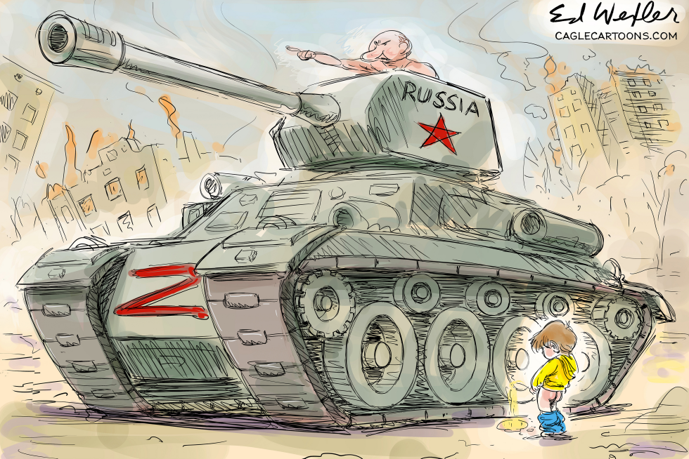 Boy Pee On Russian Tank