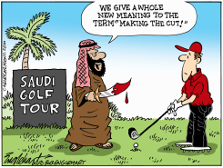 NEW SAUDI GOLF LEAGUE by Bob Englehart