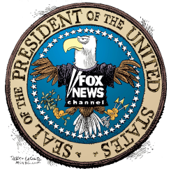 FOX NEWS PRESIDENTIAL SEAL by Daryl Cagle