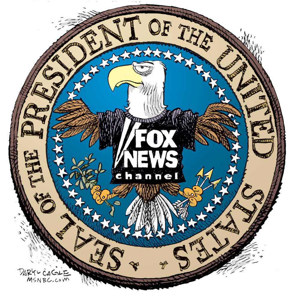  FOX NEWS PRESIDENTIAL SEAL  by Daryl Cagle