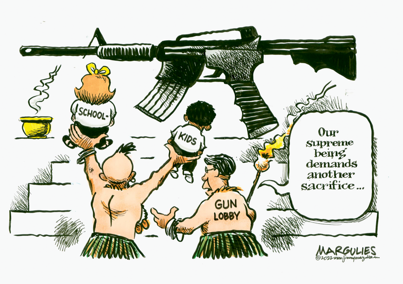 Schoolkids and gun massacres