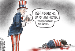 NEEDING MORE THAN PRAYERS by Jeff Koterba