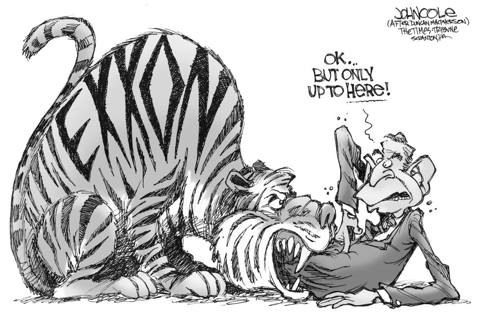 Bush and the tiger