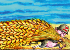 PUTIN STEAL UKRAINIAN WHEAT by Christo Komarnitski