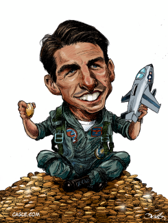 TOM CRUISE IN TOP GUN  by Dario Castillejos