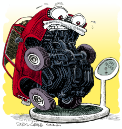 GAS PRICE SCALE  by Daryl Cagle