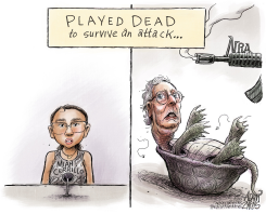 SCARED AND HELPLESS by Adam Zyglis