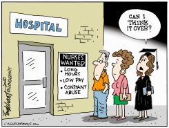 NURSE SHORTAGE by Bob Englehart