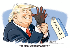 TRUMP TRIES ON OJ DEFENSE by R.J. Matson