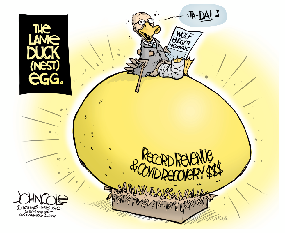 PENNSYLVANIA Wolf's lame-duck egg
