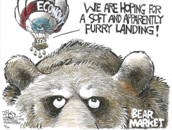SOFT AND FURRY LANDING by John Darkow