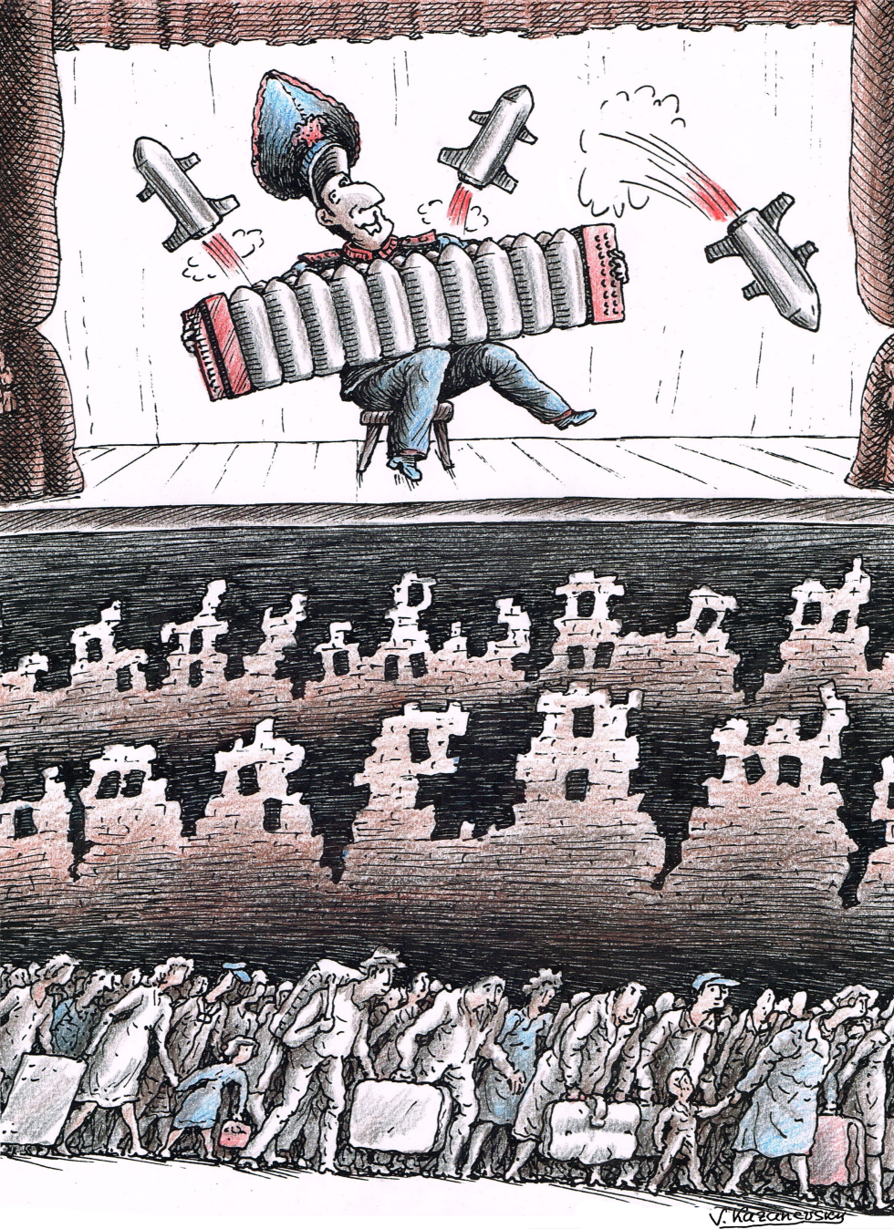 Russian invasion and refugees