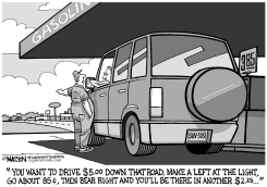 DRIVING DIRECTIONS FACTOR IN GAS PRICES by R.J. Matson