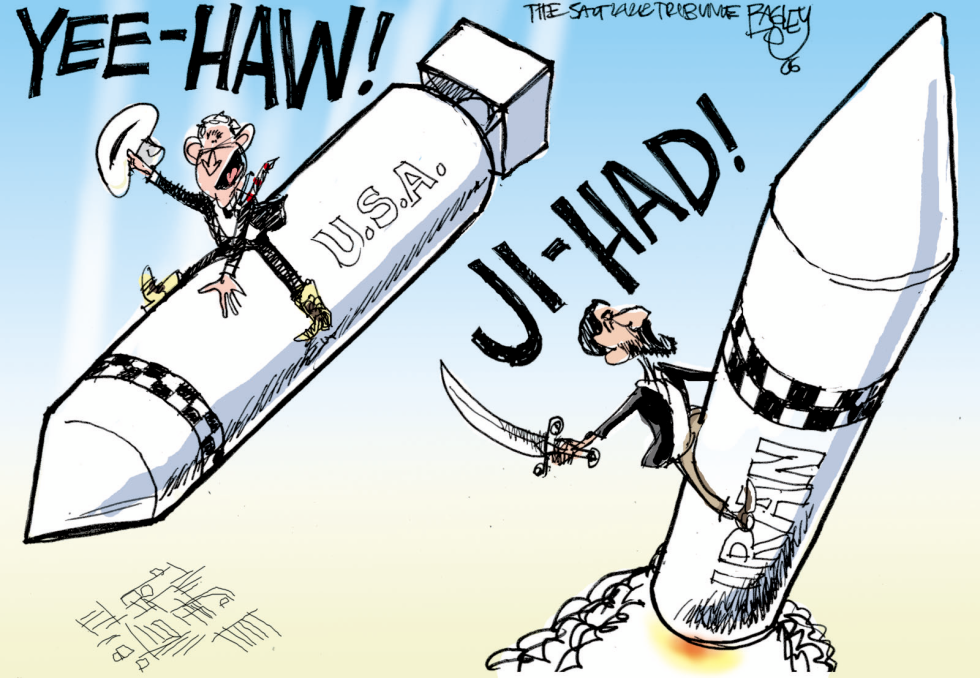 Bush Ahmadinejad and the Bomb
