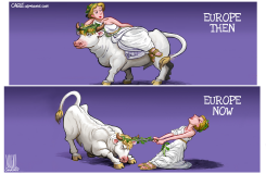 EUROPE THEN AND NOW by Luojie