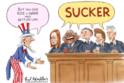 UNCLE SAM SAYS ROE SCOTUS SAYS SUCKER by Ed Wexler