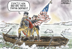 STAFFING SHORTAGES FOR THE 4TH OF JULY  by Jeff Koterba