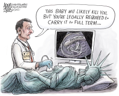 FORCED PREGNANCY by Adam Zyglis