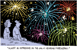 JAN 6 HEARING FIREWORKS by Rick McKee