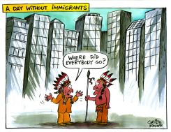 DAY WITHOUT IMMIGRANTS -  by Christo Komarnitski