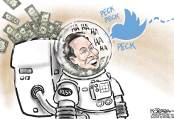 MUSK AND TWITTER by Jeff Koterba