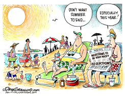 SUMMER AND MIDTERMS 2022 by Dave Granlund