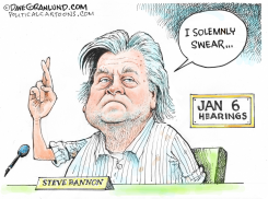 STEVE BANNON AND JAN 6 HEARINGS by Dave Granlund