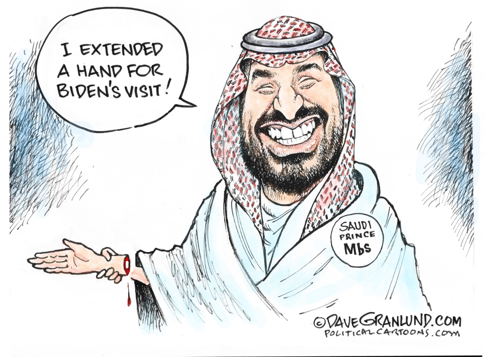 Biden visits Saudi Prince Mbs