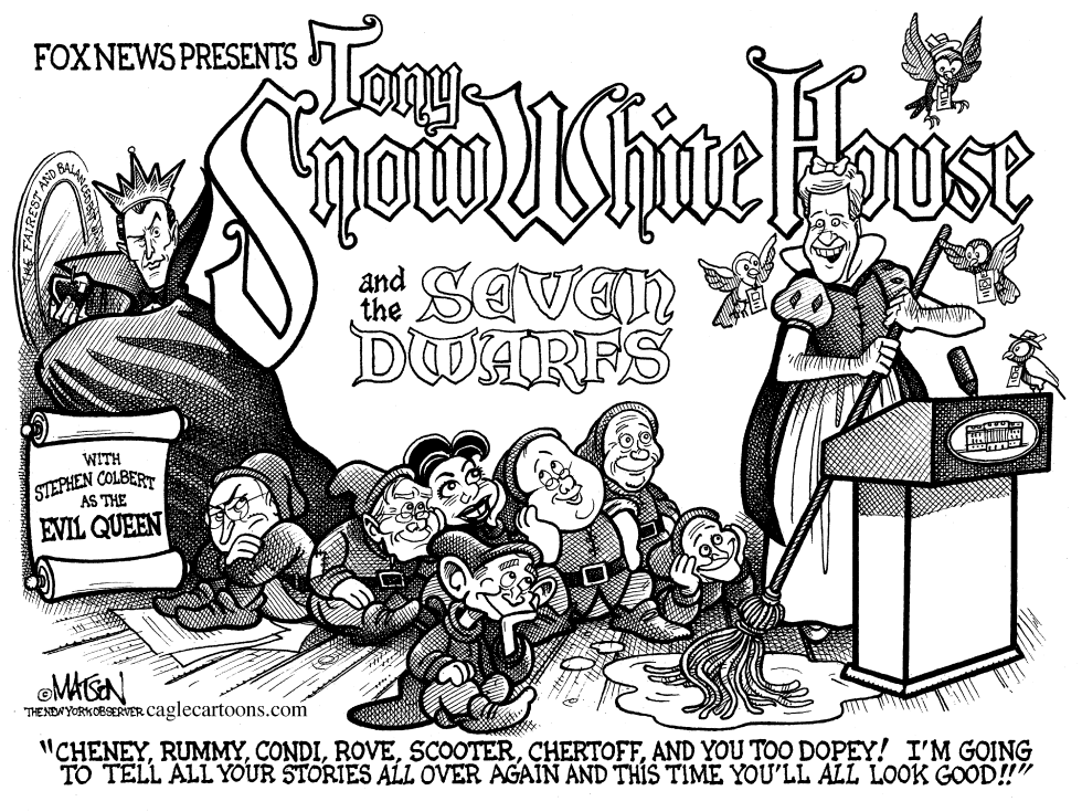  TONY SNOW WHITE HOUSE AND THE SEVEN DWARFS by RJ Matson