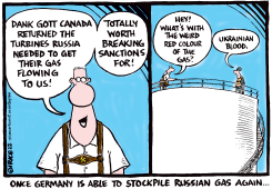 GERMANY AND RUSSIAN GAS BACK by Ingrid Rice