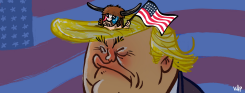 TRUMP DURING THE CAPITOL RIOT by Kap