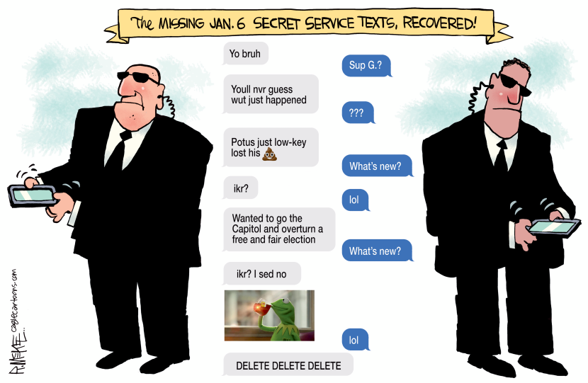 Missing Secret Service Texts