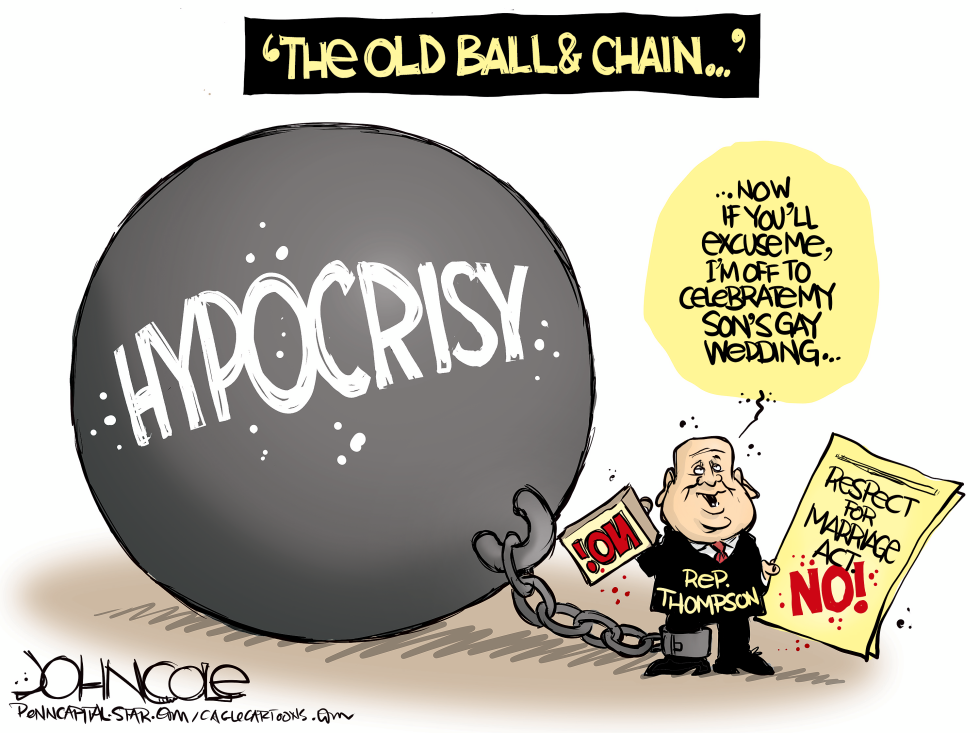 Thompson and same-sex hypocrisy