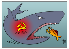 CHINA AGAINST TAIWAN by Arend van Dam