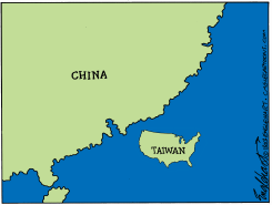 TAIWAN DEMOCRACY LOOKS FAMILIAR  by Bob Englehart